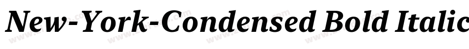 New-York-Condensed Bold Italic字体转换